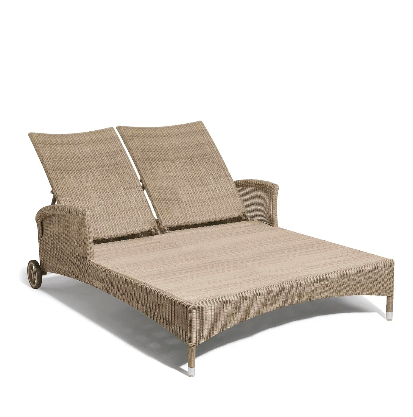 Simple Design Outdoor Aluminum Rattan Weaving Swimming Pool Sun Lounger