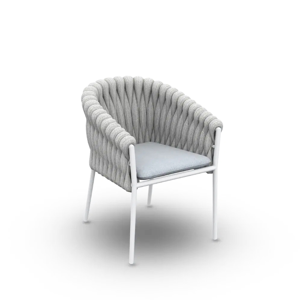 Elegant Outdoor Patio Furniture Rope Garden Dining Chair