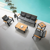 Patio Outdoor Sofa Waterproof Textilene Fabric Sofas Sets With Table