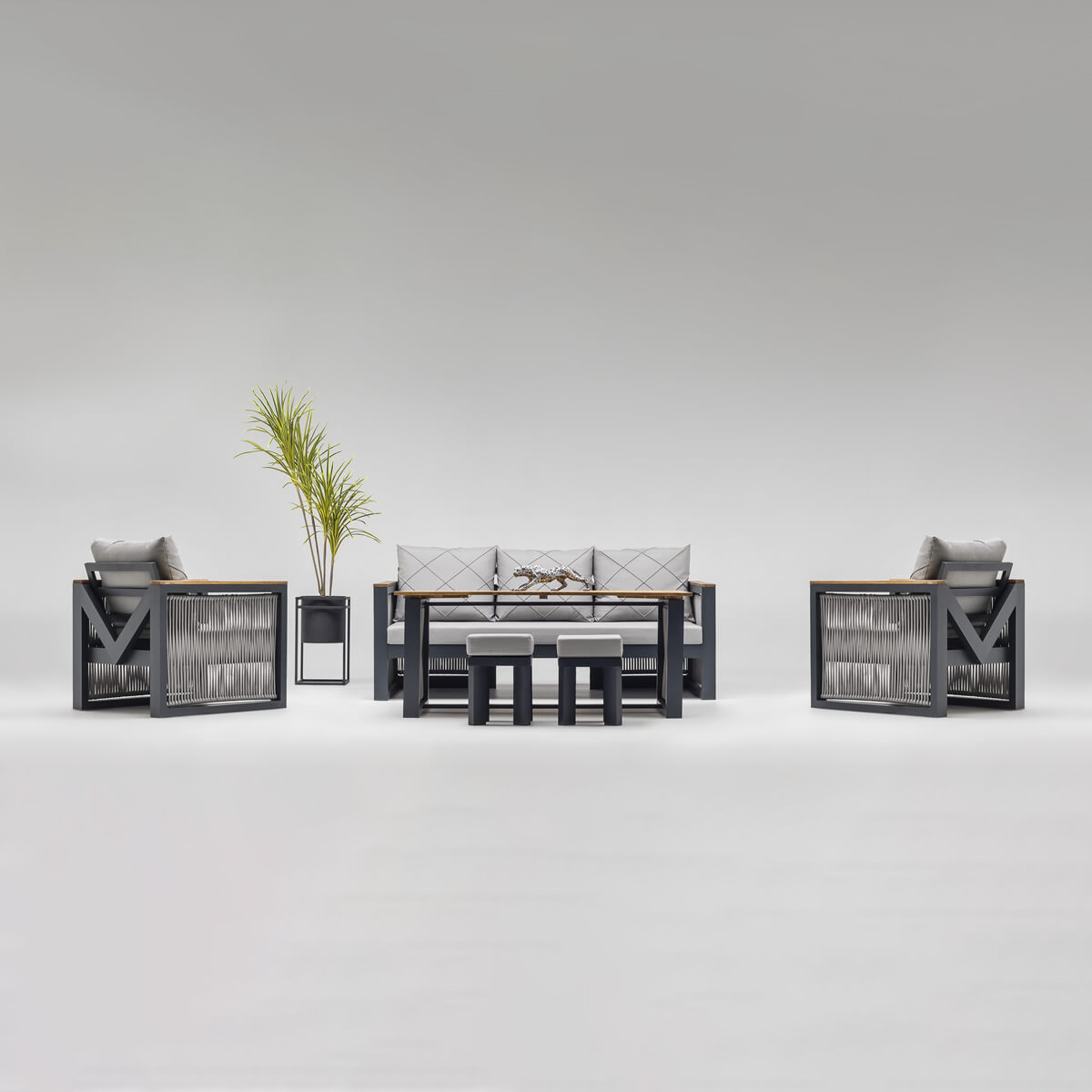 Modern Style Outdoor Sofas Hotel Furniture Patio Sofa Sets