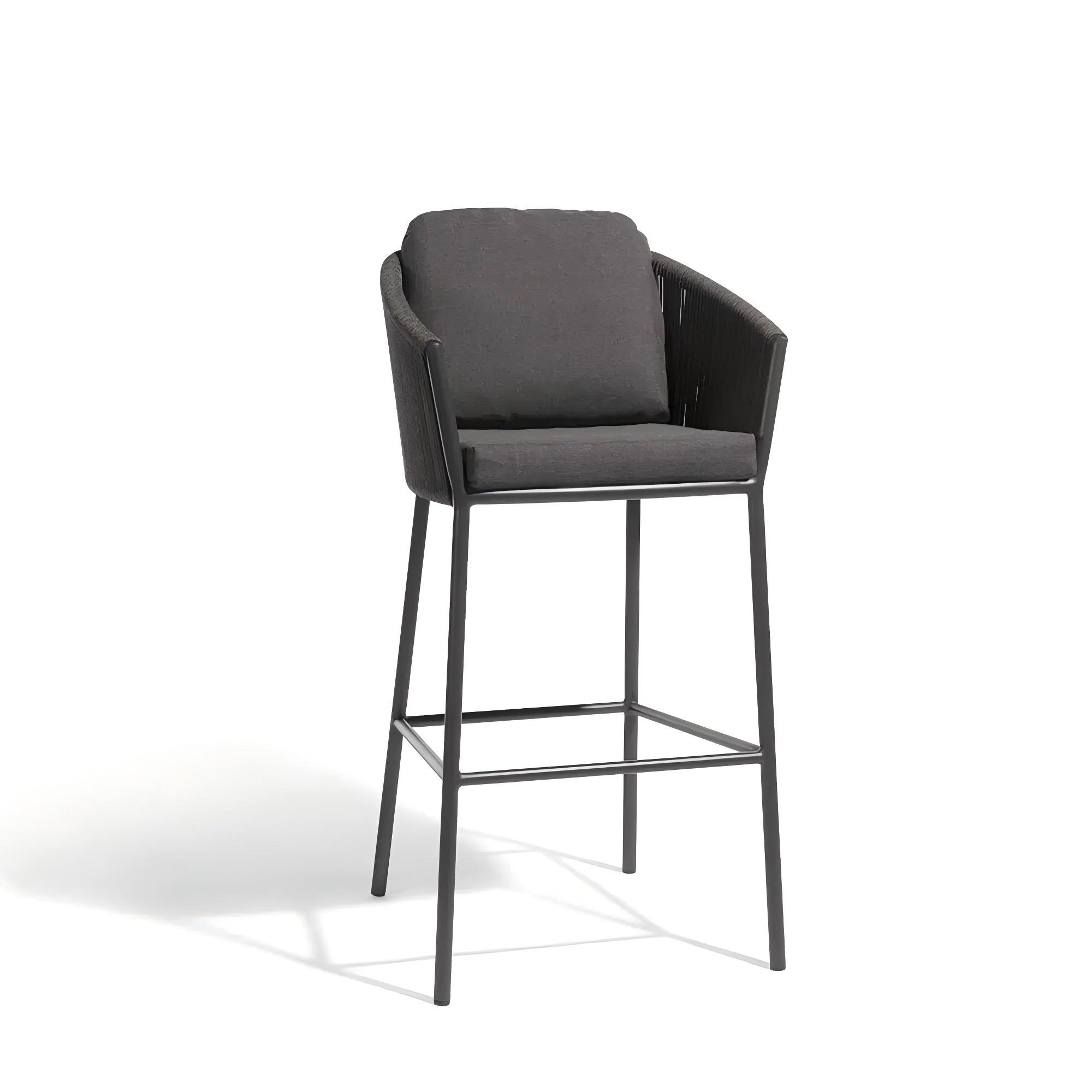 Luxury Outdoor Garden Bar Chairs Aluminum Bar Stools