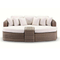 Outdoor Combination Daybed Leisure Wicker Rattan Sun Bed 