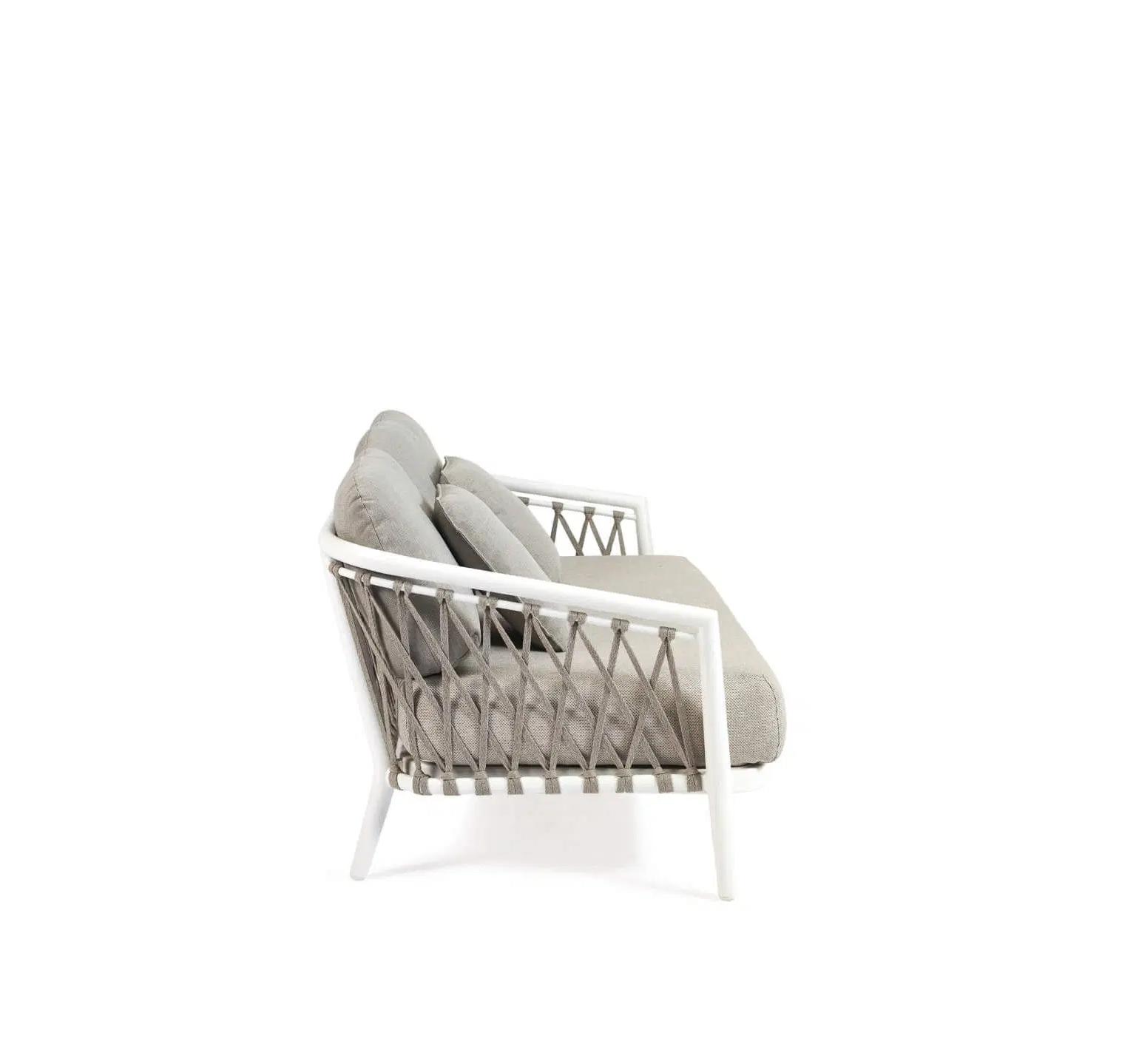 Comfortable Outdoor Aluminum Furniture Rope Weave Garden Lounge Sofa Set