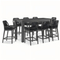 Garden Outdoor Furniture Aluminum Tables And High Bar Chairs For Cafe 