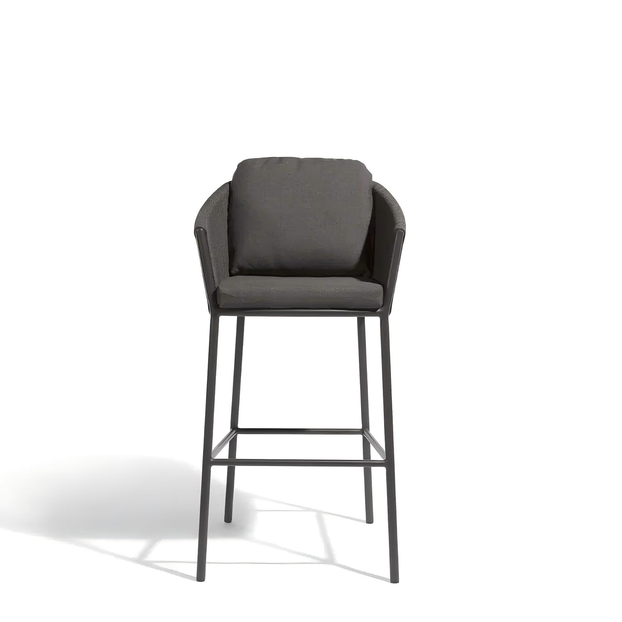 Luxury Outdoor Garden Bar Chairs Aluminum Bar Stools