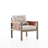 Patio Rattan Furniture Set Fabric Cushion Outdoor Wicker Chair Sofa