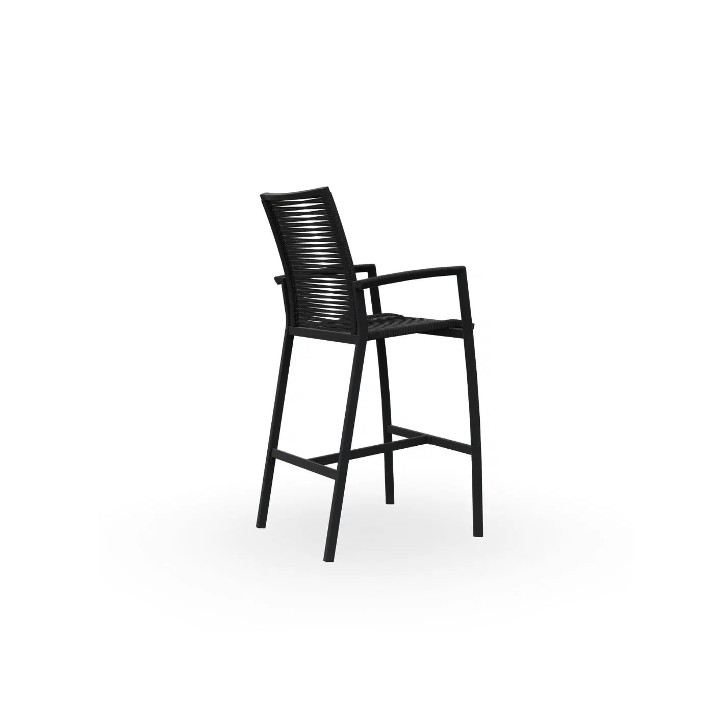 Patio Garden Furniture Modern Dining Rope Cheap Metal Outdoor Bar Stool