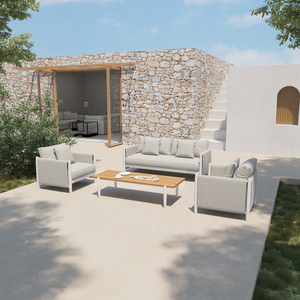 Patio Aluminum Sofa Set Outdoor Lounge Sofas Set