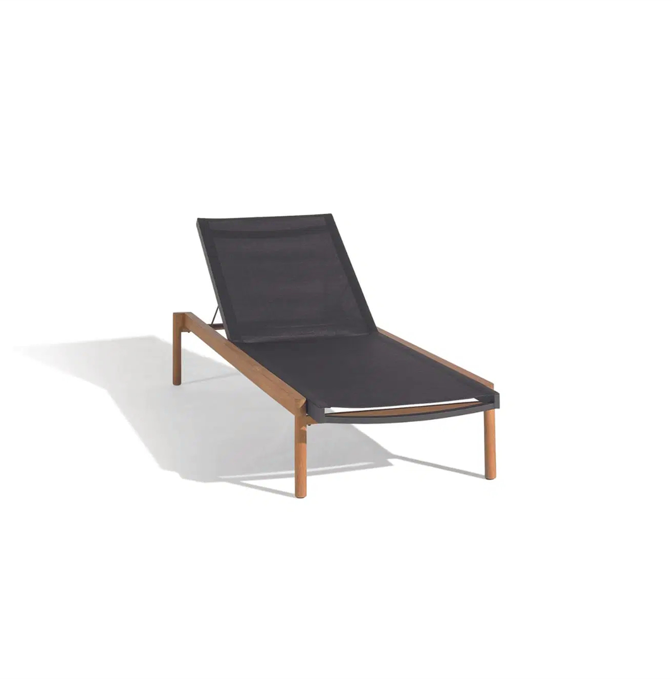 High Quality Patio Furniture Sunbed Teak Wood Sun Lounger with Cushion
