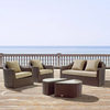 Weatherproof Wicker Aluminum Patio Rattan Garden Outdoor Sofa Set