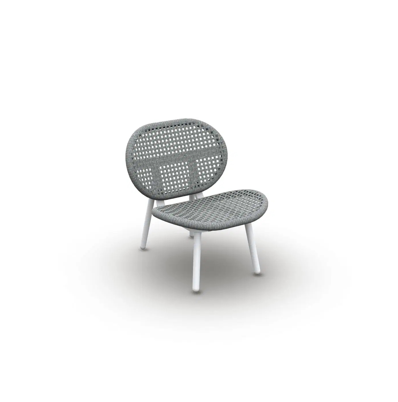 Synthetic Aluminum Outdoor Furniture Dining Rope Chairs