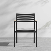 Modern Patio Outdoor Furniture Rope Woven Aluminum Dining Table And Chairs 