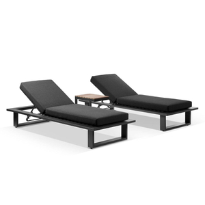 Luxury Design Outdoor Rope Weaving Swimming Pool Sun Lounger