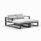 Aluminum Outdoor Furniture Patio Lounger Sunbed Double Chaise Lounge