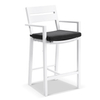 High Backrest Hotel Home Bars Outdoor Bar Table And Stools