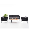 Outdoor Sofa Set Rope Waterproof Comfort Patio Furniture Garden Sofa